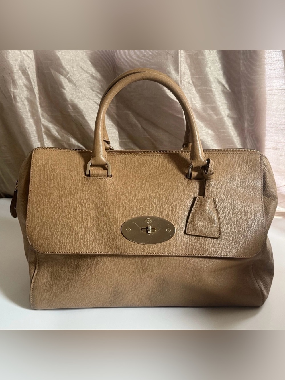 Mulberry Del Rey Leather Satchel Top Handle Bag